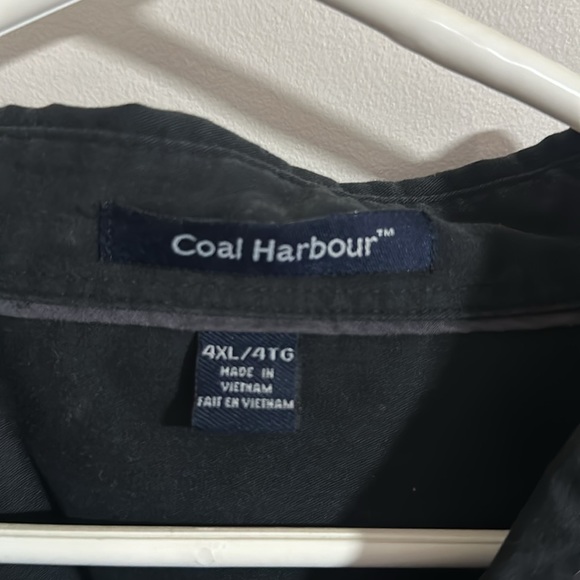 Black Men’s Dress Shirt size 4xl - Picture 3 of 4